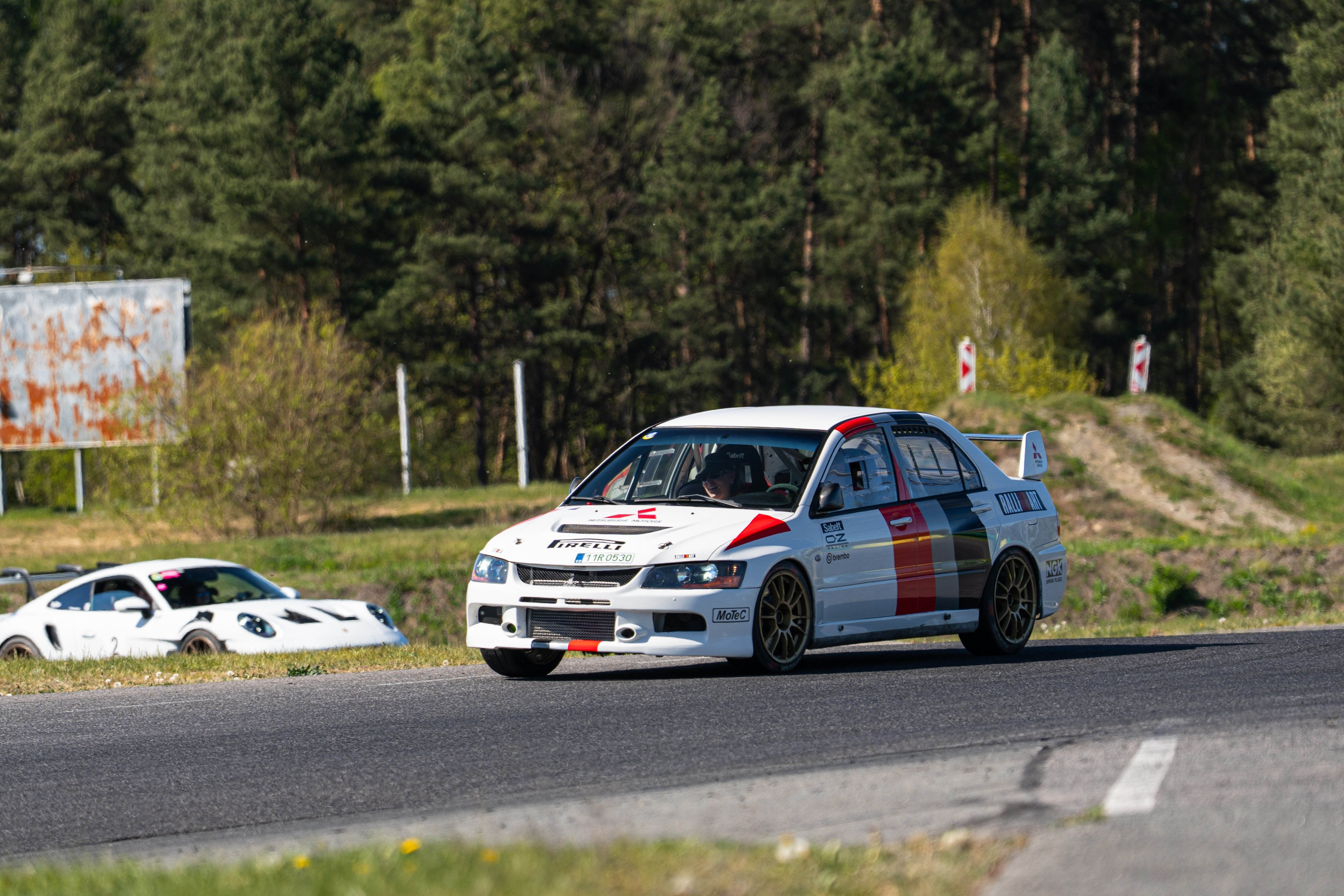 Mitsubishi Lancer Evolution 9 na okruhu Sosnová